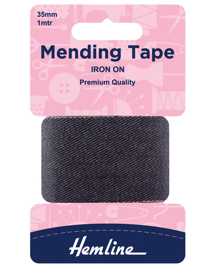 Iron-On Mending Tape: Denim - 100cm x 38mm