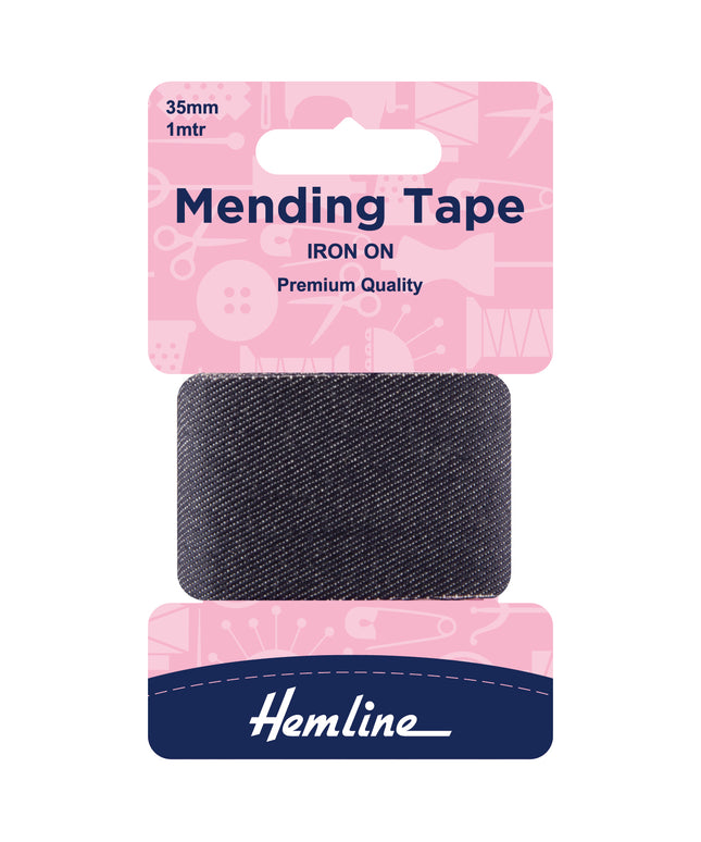 Iron-On Mending Tape: Denim - 100cm x 38mm