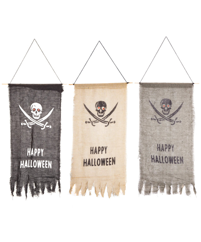 Happy Halloween' Pirate Banner 75cm