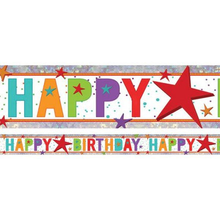 Happy Birthday Foil Banner – 2.7m
