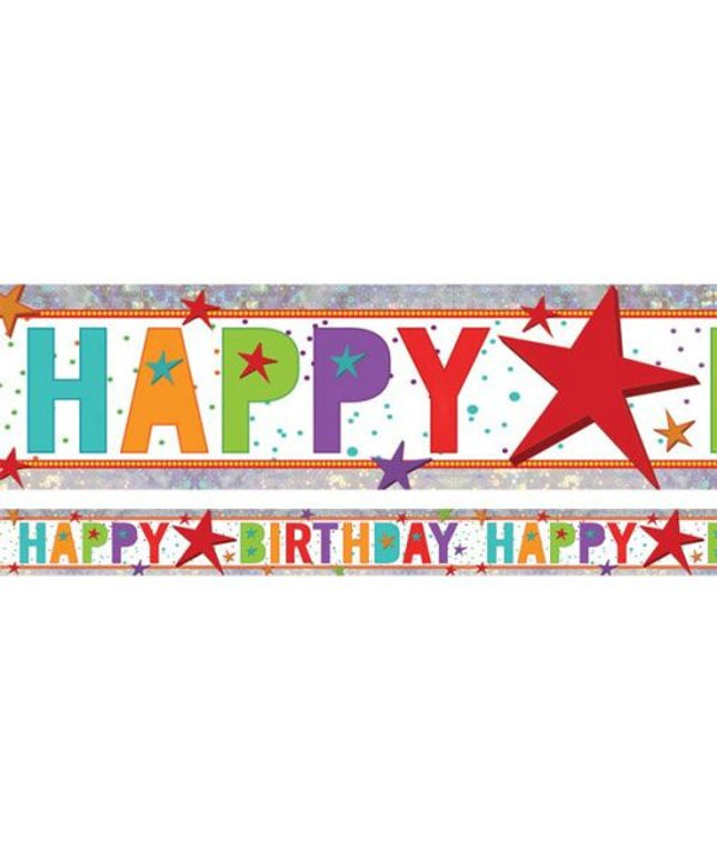 Happy Birthday Foil Banner – 2.7m
