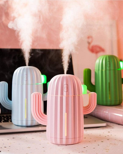 Mini Cactus Humidifier Portable USB
