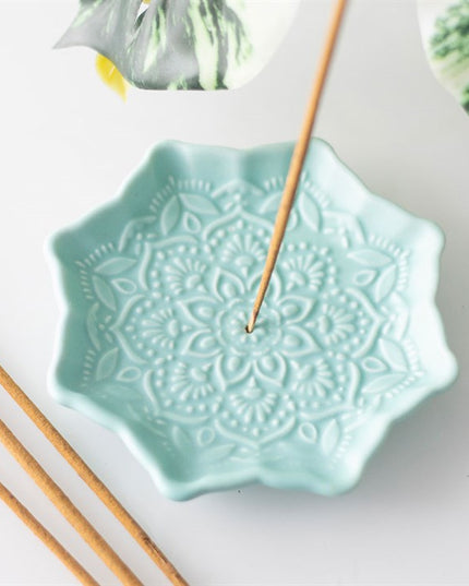 Blue Mandala Incense Stick Holder