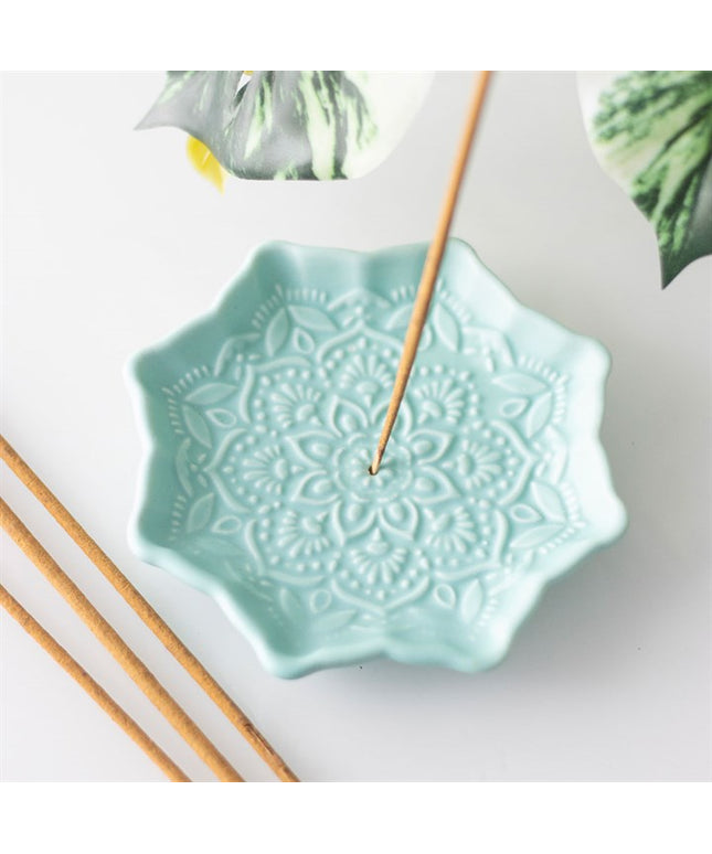 Blue Mandala Incense Stick Holder
