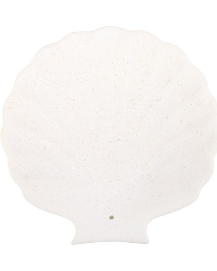 Off White Scallop Shell Incense Stick Holder