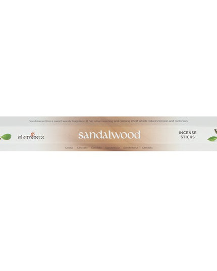 Elements Sandalwood Incense Sticks