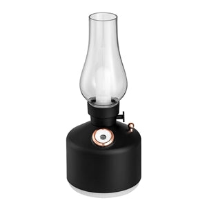 Vintage Style Lantern Aroma Diffuser / Humidifier 22cm - Black