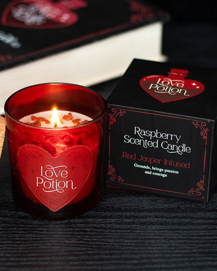 Love Potion Raspberry Crystal Chip Candle