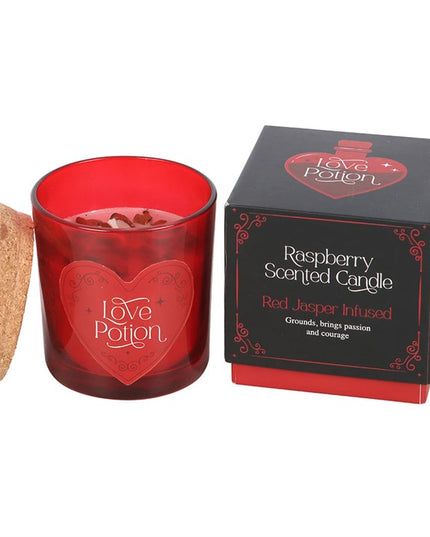 Love Potion Raspberry Crystal Chip Candle