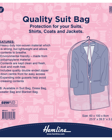 Suit Bag - 60 x 9 x 100cm