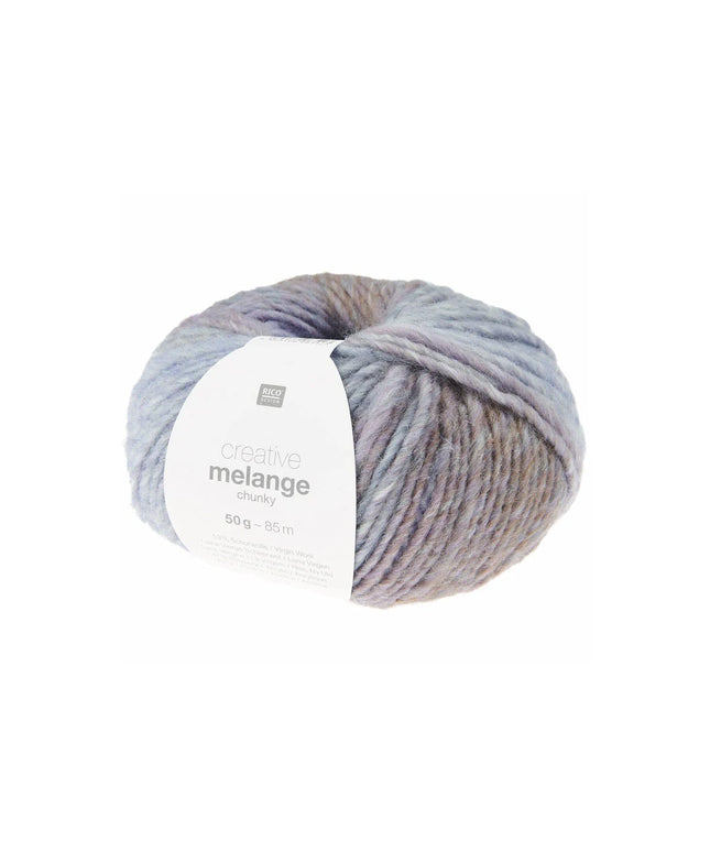 Rico Design Creative Melange Chunky Yarn 081 – Soft Violets Mix