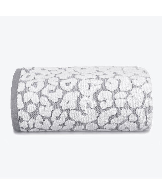 Luxury Sculpted Leopard Print Towels Bath Towel