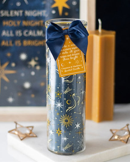 Starry Night Cinnamon & Blackberry Tube Candle