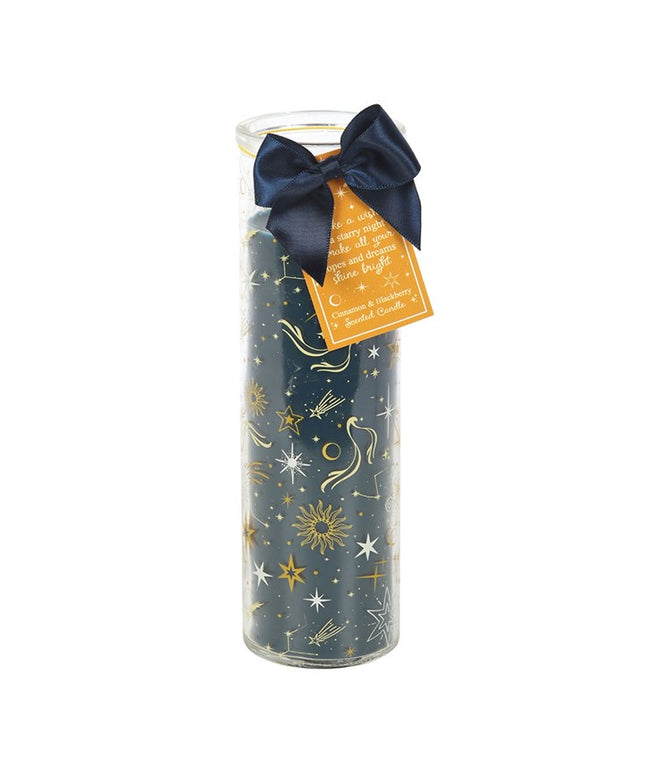 Starry Night Cinnamon & Blackberry Tube Candle