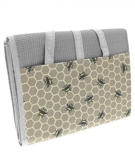 Bumble Bee Foldable Beach & Picnic Mat 90x180cm | Honeycomb Outdoor Blanket