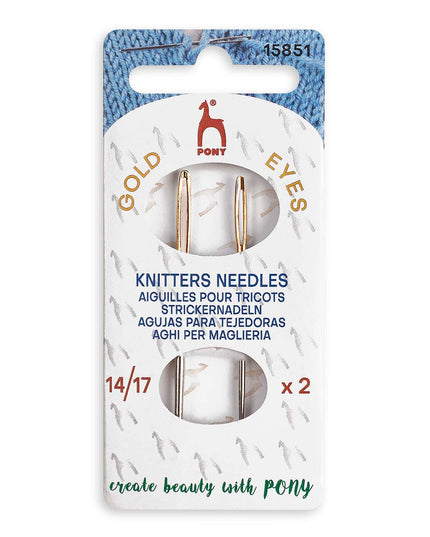 Hand Sewing Needles: Knitters: Gold Eye