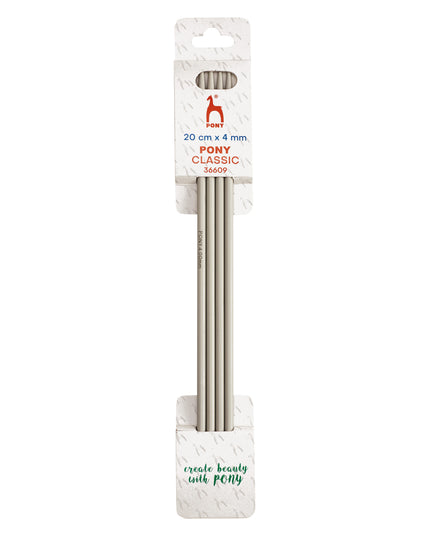 Knitting Pins: Double-Ended: Set of Four: 20cm x 4.00mm