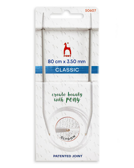 Knitting Pins: Circular: Fixed: Classic: 80cm x 3.50mm