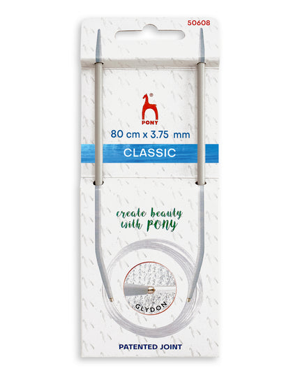 Knitting Pins: Circular: Fixed: Classic: 80cm x 3.75mm