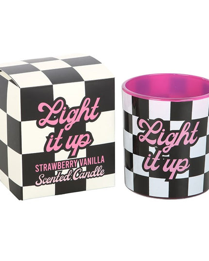 Light It Up Strawberry Vanilla Candle