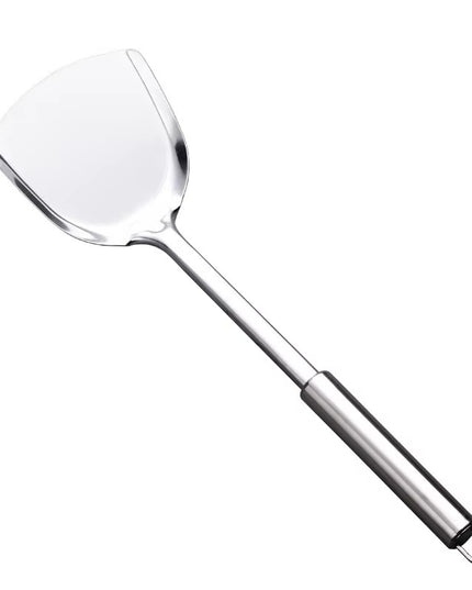Stainless Steel Wok Spatula Turner with Long Handle – Heavy Duty Kitchen Utensil