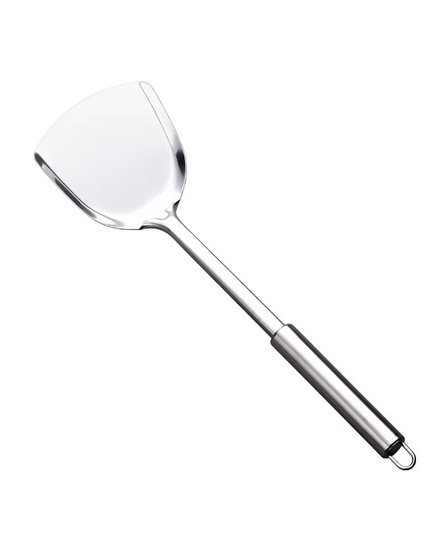 Stainless Steel Wok Spatula Turner with Long Handle – Heavy Duty Kitchen Utensil