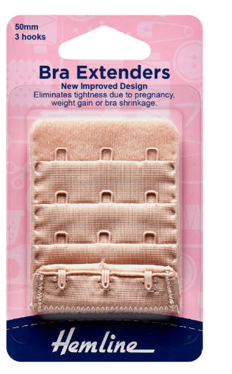 Bra Back Extenders: 50mm: Nude