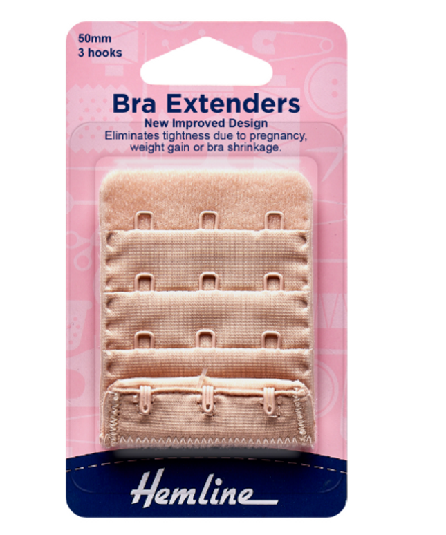 Bra Back Extenders: 50mm: Nude