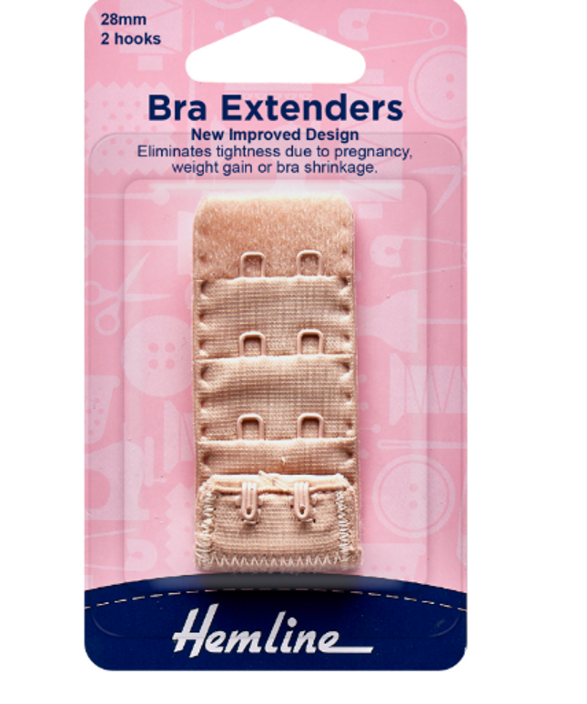 Bra Back Extenders: 28mm: Nude