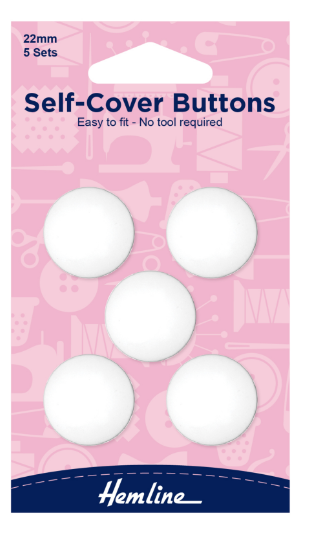 Buttons: Self-Cover: Nylon: 22mm
