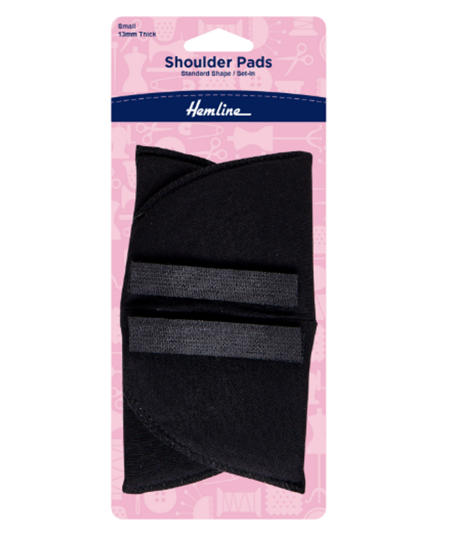 Shoulder Pads: Standard Set-In: Small: Black