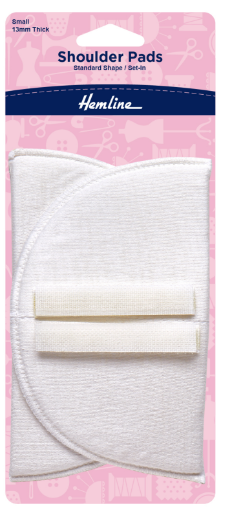Shoulder Pads: Standard Set-In: Small: White