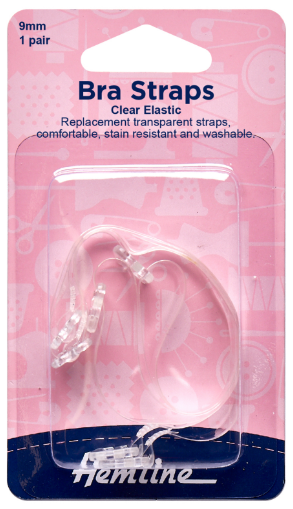 Bra Straps: Clear - 2pk