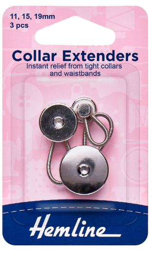 Collar Expanders: Metal - Assorted - 3pcs
