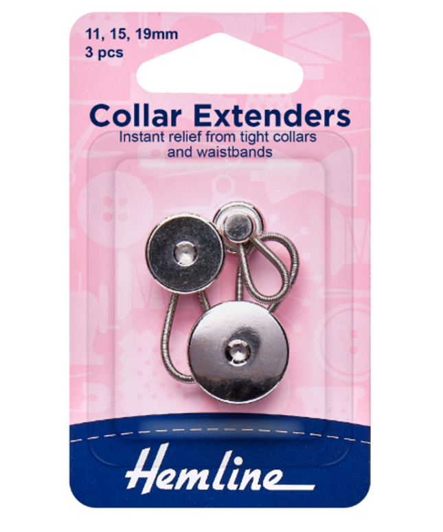 Collar Expanders: Metal - Assorted - 3pcs