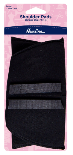 Shoulder Pads: Standard Set-In: Large: Black