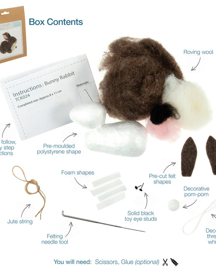 Needle Felting Kit Bunny