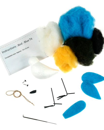 Needle Felting Kit: Blue Tit