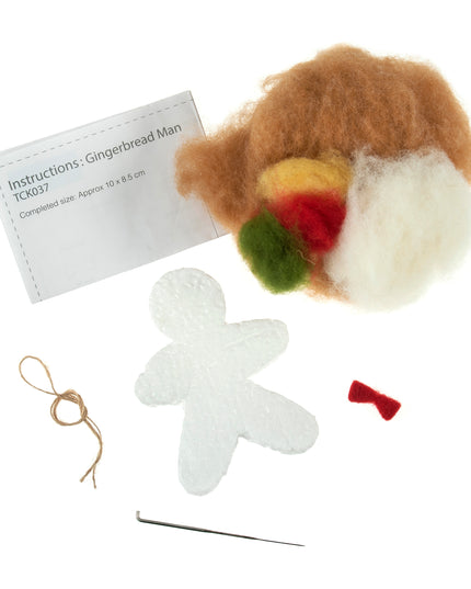 Needle Felting Kit: Christmas: Gingerbread Man