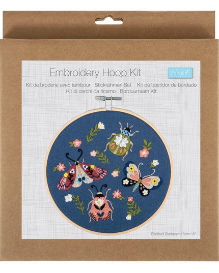 Embroidery Kit with Hoop: Mini Beasts
