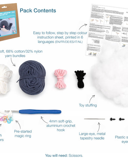 Crochet Kit: Beginners: Amigurumi: Whale