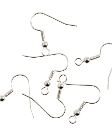 Deluxe: Long Ball Ear Wire: Silver Plated