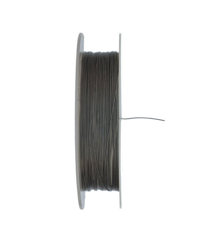 Coated Bead Wire: 12m x 0.3mm: Silver