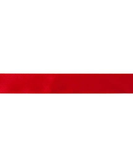 Ribbon: Double-Faced Satin: 20m x 25mm: Red