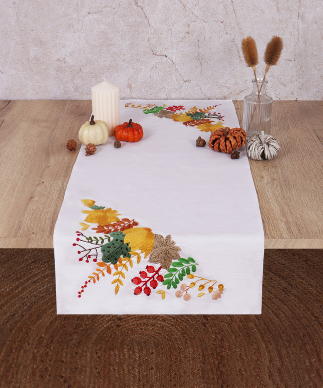 Embroidery Kit: Table Runner: Autumnal Harvest