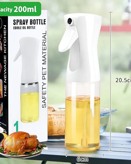 200ml Oil Spray Bottle – Refillable Kitchen Oil Mister for Cooking & Air Fryer