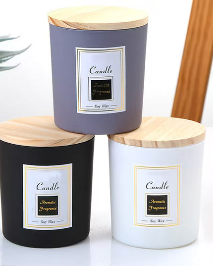 Natural scented luxury soy wax glass candle