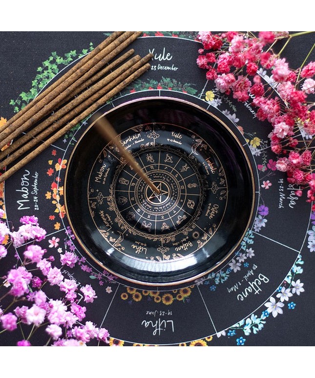 Wheel of the Year Incense Holder