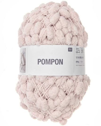 Rico Design Pompon Yarn Powder 049 – 200g Super Soft Plush Yarn