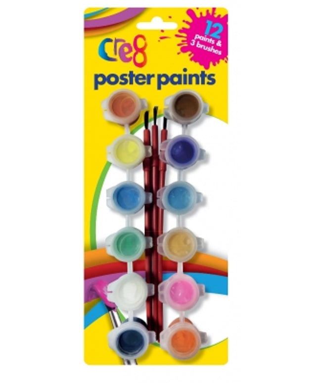 Poster Paints 12 Colours